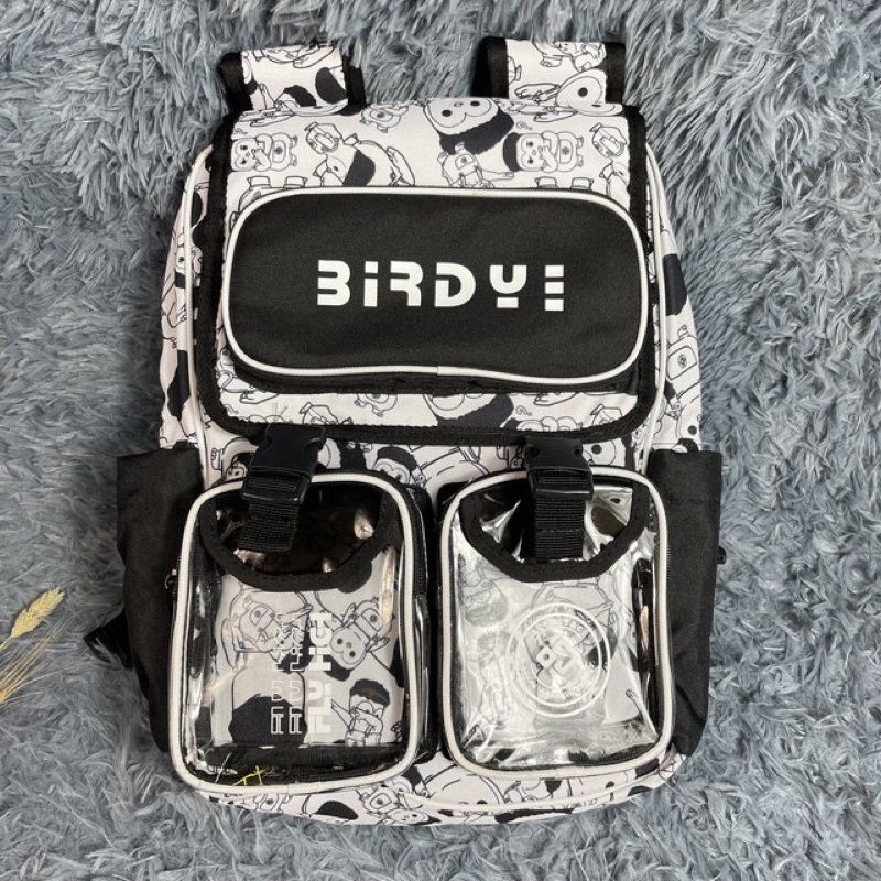 (Tặng Bông 7 Màu) Balo Birdybag Backpack 2810 Clothes Shop Balo Ulzzang Đi Chơi Cặp Đi Học Nam Nữ