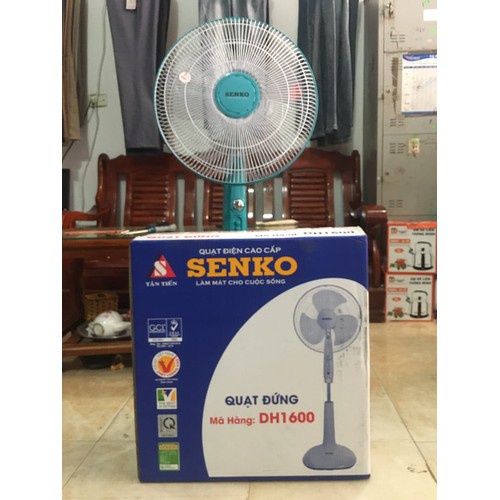 Quạt đứng Senko DH1600 có chức năng hẹn giờ, công suất 47W - Hàng chính hãng