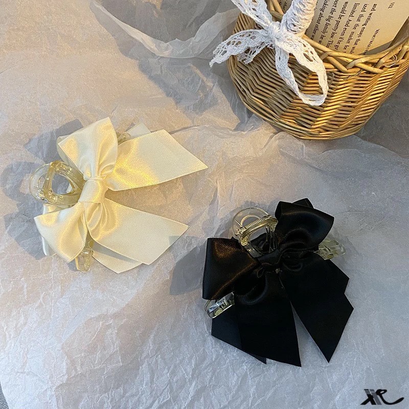 Kẹp Tóc Đính Nơ Ruy Băng Màu Sắc Ngọt Ngào Cho Nữ