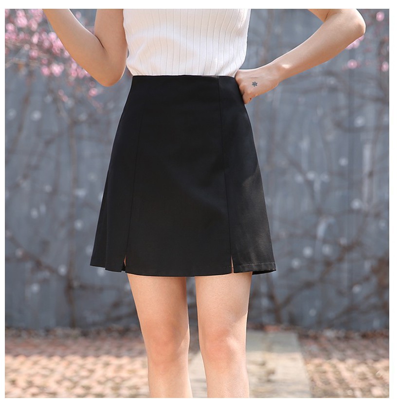 Đủ size S-4XL 🌱có lót quần🌱CHÂN VÁY CHỮ A XẺ TÀ NHÍ HAI BÊN