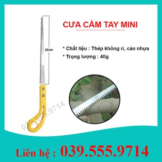 CƯA MINI CẦM TAY CÁN VÀNG - CƯA GIÚP CẮT CÀNH CÂY NHỎ TRONG VỊ TRÍ HẸP