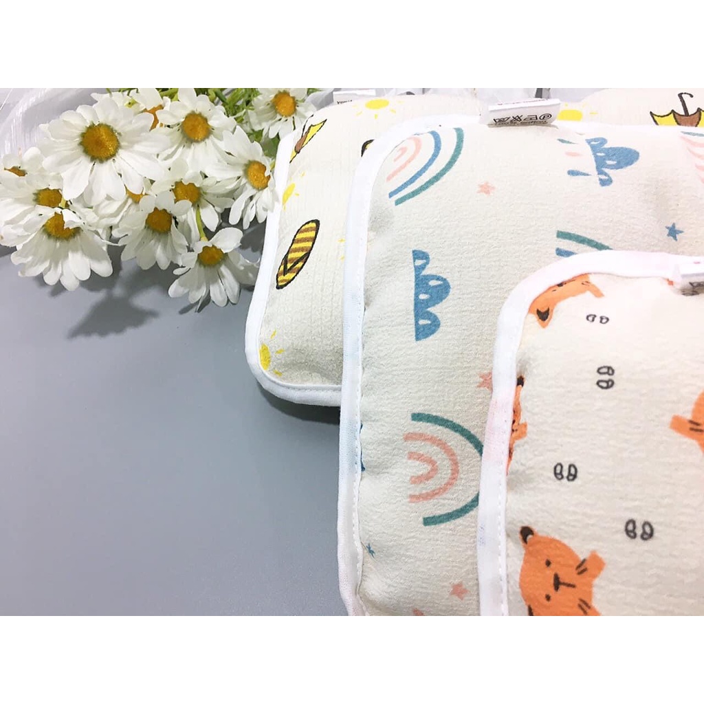 Bộ gối chặn xô cao cấp lõi bông, chống giật mình in hình dễ thương cho bé
