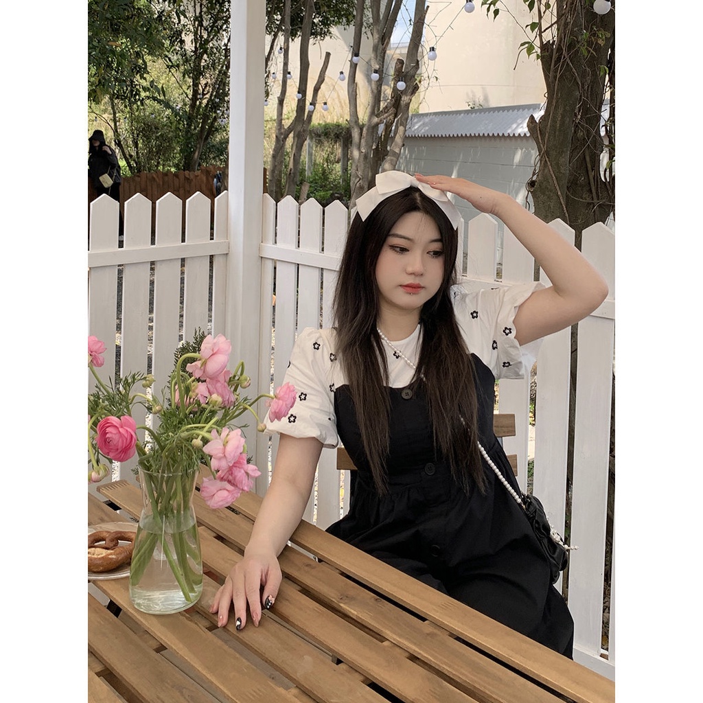 Đầm Yếm Lưng Cao Thời Trang Xuân Hè Plus Size