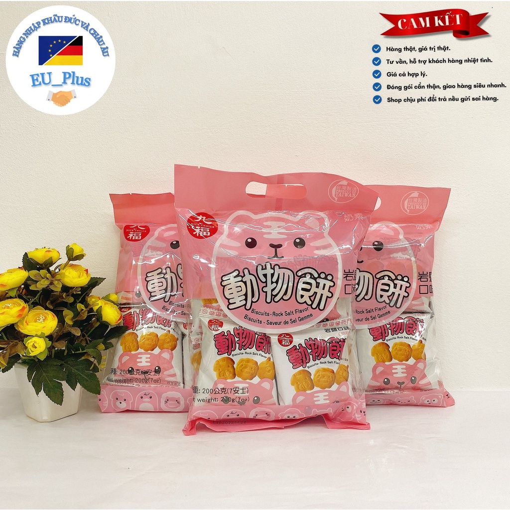 Bánh Quy Sữa Vị Mặn Biscuits Salt Flavour 200g (8 Gói 25g bên trong)