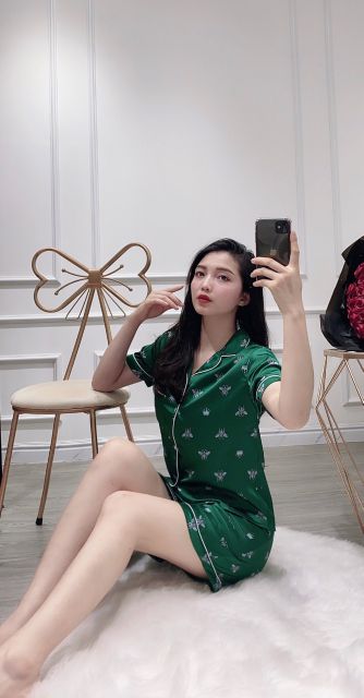 Đồ ngủ pijama lụa satin cao cấp | BigBuy360 - bigbuy360.vn