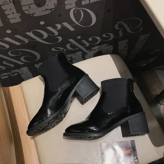 (Order) Ankle Boots da màu đen cực chất - ảnh thật cuối