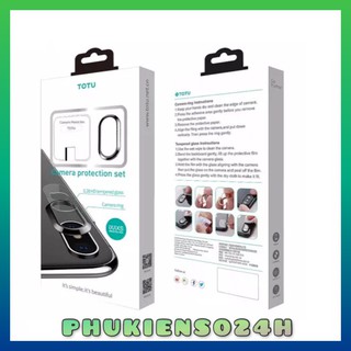 Kính Cường Lực Và Viền Bảo Vệ Camera Iphone XS Max / XS / X / 7 Plus / 8 Plus Totu Design