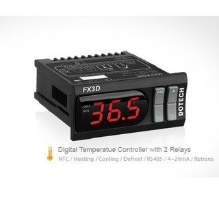 Bộ điều khiển nhiệt độ 2 Relay Dotech FX3D-00