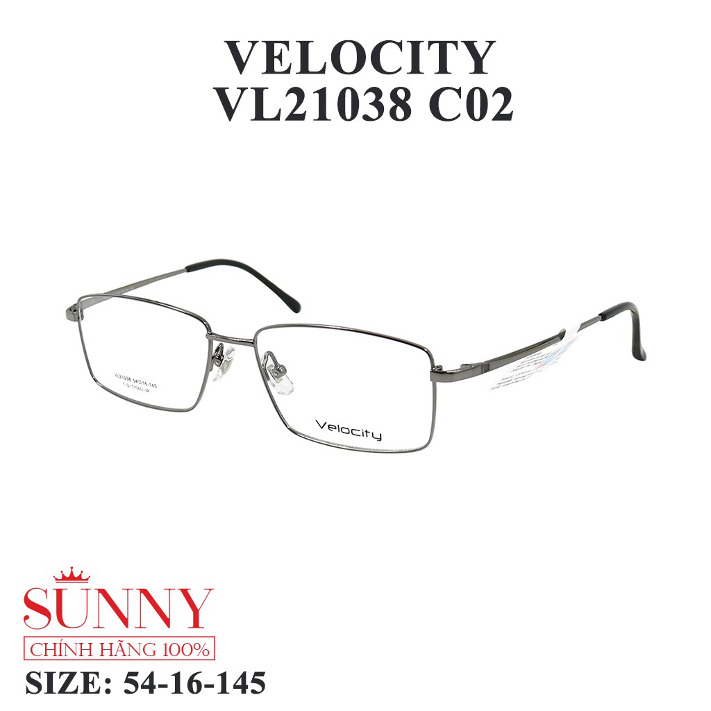 Gọng kính nam nữ thời trang Velocity VL21038 nhiều màu chính hãng