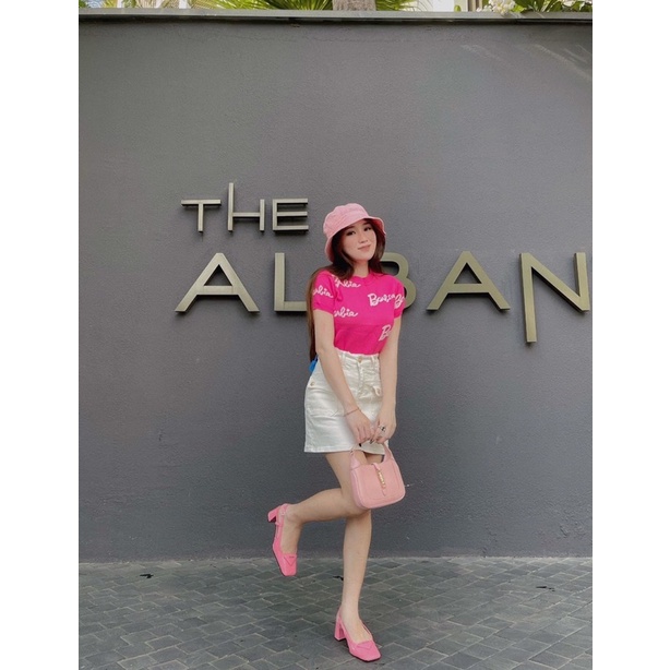 Áo len hồng babie