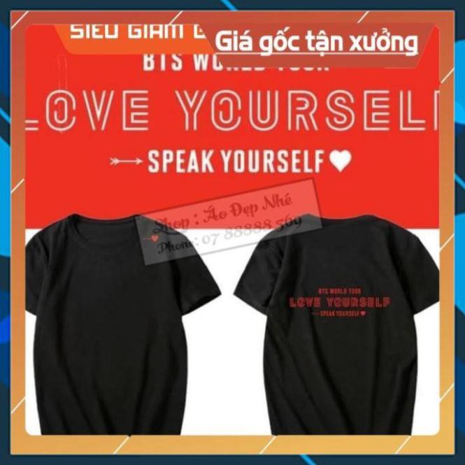 [SIÊU PHẨM] [HOT] [HOT] [ CÓ ẢNH THẬT ] Áo thun BTS 2019 SPEAK YOURSELF WORLD TOUR - Áo BTS đẹp giá rẻ