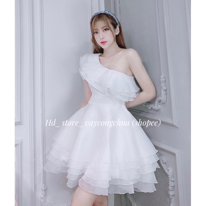 ❤️[ẢNH THẬT]V260 VÁY ĐẦM 5 TẦNG CHÉO VAI DỰ TIỆC, DẠ HỘI KỶ YẾU PROM, VÁY CÔNG CHÚA ĐI CƯỚI/ DU LỊCH❤️