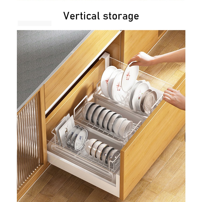 Kệ Úp Chén Đĩa Một Tầng Cỡ Nhỏ Tiện Dụng Cho Nhà Bếp