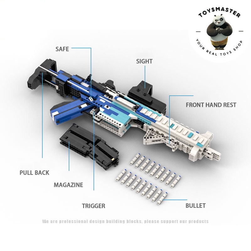 Đồ Chơi Lắp Ráp Kiểu LEGO Súng Mô Hình PUBG M416 Black Ice Với 1500+ Mảnh Ghép,Bản Thiết Kế Tiêu Chuẩn Kevin 183