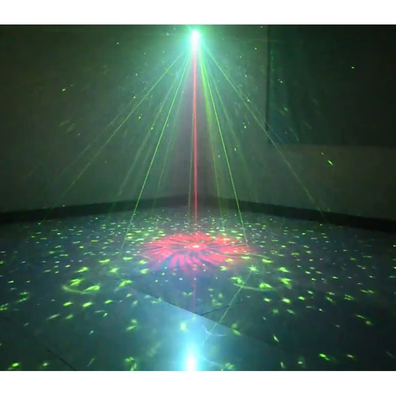 Đèn led laser 3 mắt cao cấp, trang trí phòng karaoke, sân khấu- hàng cao cấp