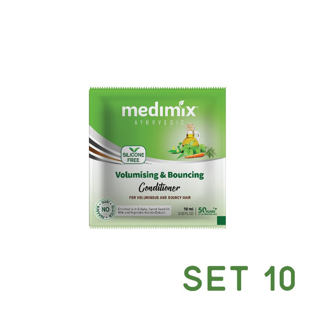 [Mã FMCGMALL - 10% đơn 250K] Set 10 dầu gội/dầu xả Medimix Sạch gàu/Phồng tóc/Bóng mượt/Phục hồi/Sạch sâu 10ml/gói