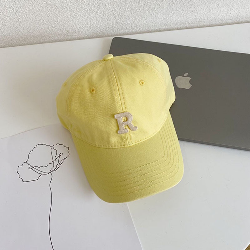 Mũ Lưỡi Trai Chống Nắng In Chữ Blogger R Màu Trắng Kiểu Nhật Hàn Thời Trang Mùa Hè Cho Nữ