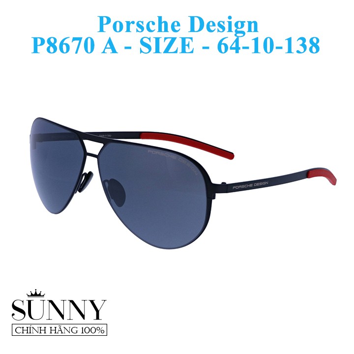 Kính mát thời trang Porsche Design P8670 nhiều màu, bảo hành toàn quốc