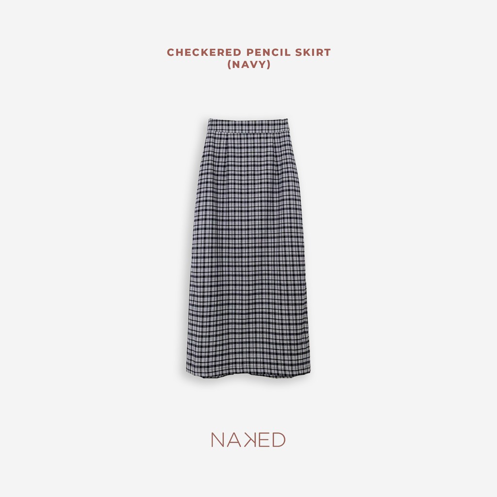 Naked By V- Chân váy kẻ Checkered Pencil Skirt | BigBuy360 - bigbuy360.vn