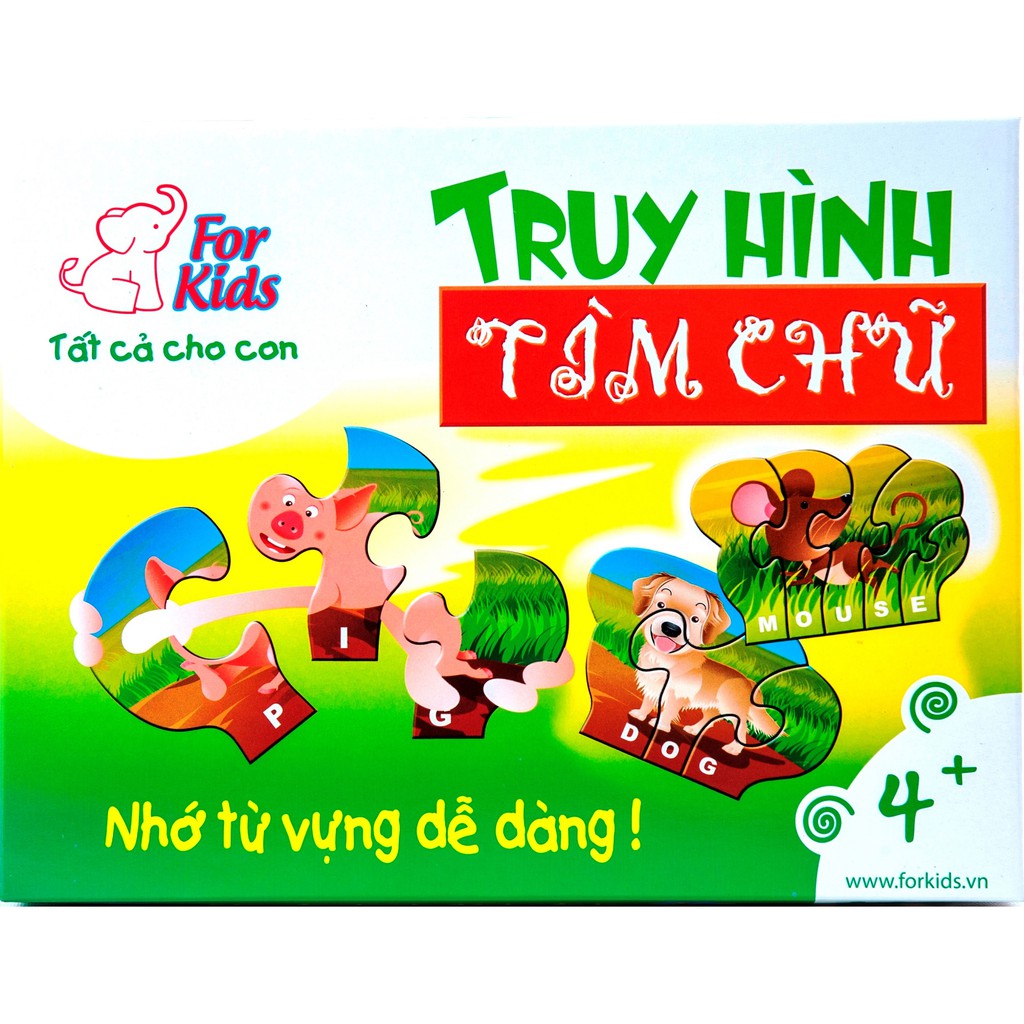 Đồ chơi giáo dục Việt For Kids - Cờ giáo dục - Truy hình tìm chữ - FKS-0030