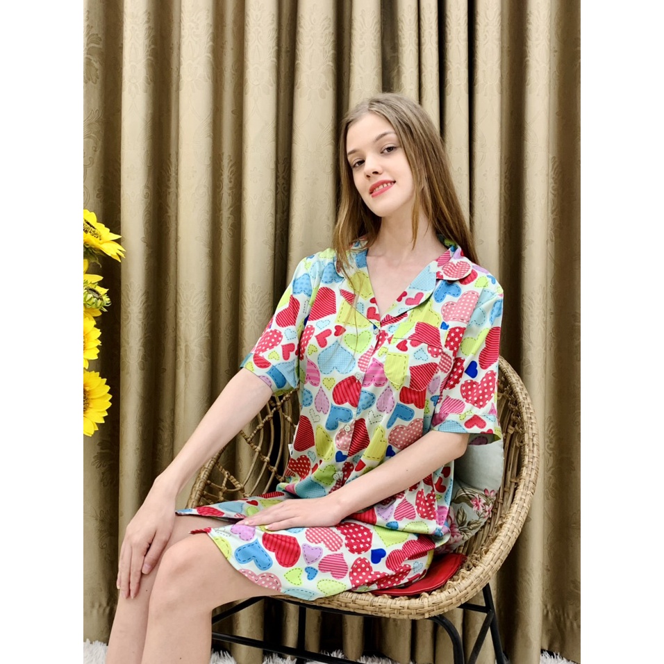 Đầm ngủ sexy vải satin cao cấp