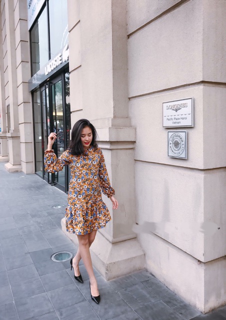 Đầm Suông Hoa Đuôi Cá