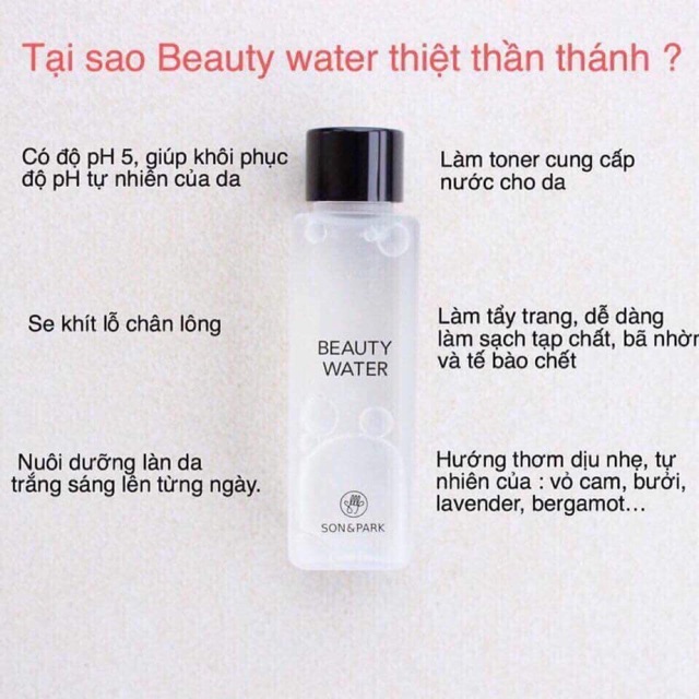 Nước Thần Làm Đẹp #Beauty #Water - #SON and #PARK