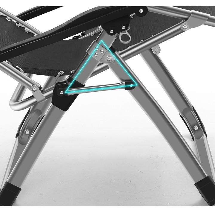 Ghế xếp ngủ thư giãn tại văn phòng Ghế gấp khung inox cao cấp không gỉ vải bố thay đổi kích thước | BigBuy360 - bigbuy360.vn