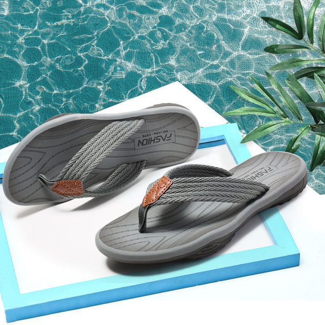 2023 Dép xỏ ngón có đáy dày thoải mái Không trơn trượt Thiết kế nhẹ Thời trang nam giới