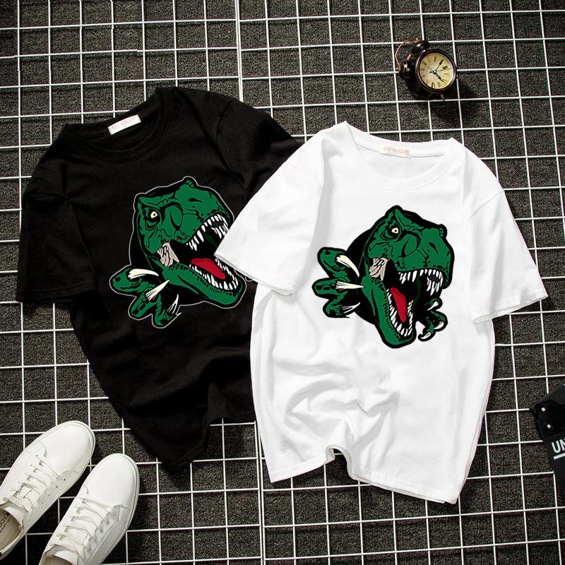 Áo thun unisex form rộng khủng long T Rex vải dày mịn 2019T1711