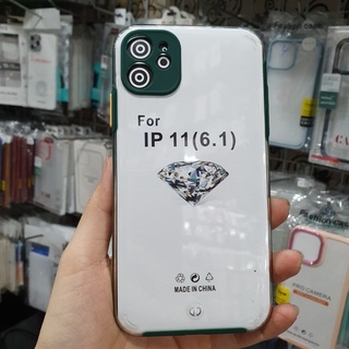 Ốp lưng IPhone 11 6.1inch ,Iphone 11promax,iphone 13promax,iphone 14promax viềng dẻo lưng nhựa trong kiểu kính(Ko ố màu)