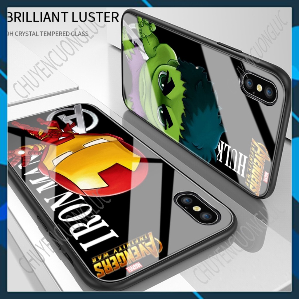 [SALE] Ốp điện thoại kính cường lực in hình Marvel Avenger hoạt hình cho Samsung Galaxy S20 Plus S20 Ultra