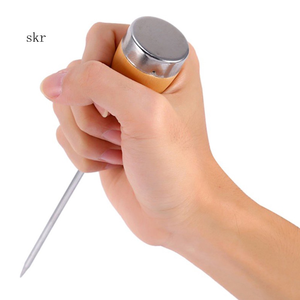Dụng Cụ Nghiền Đá Bằng Thép Không Gỉ Tay Cầm Gỗ