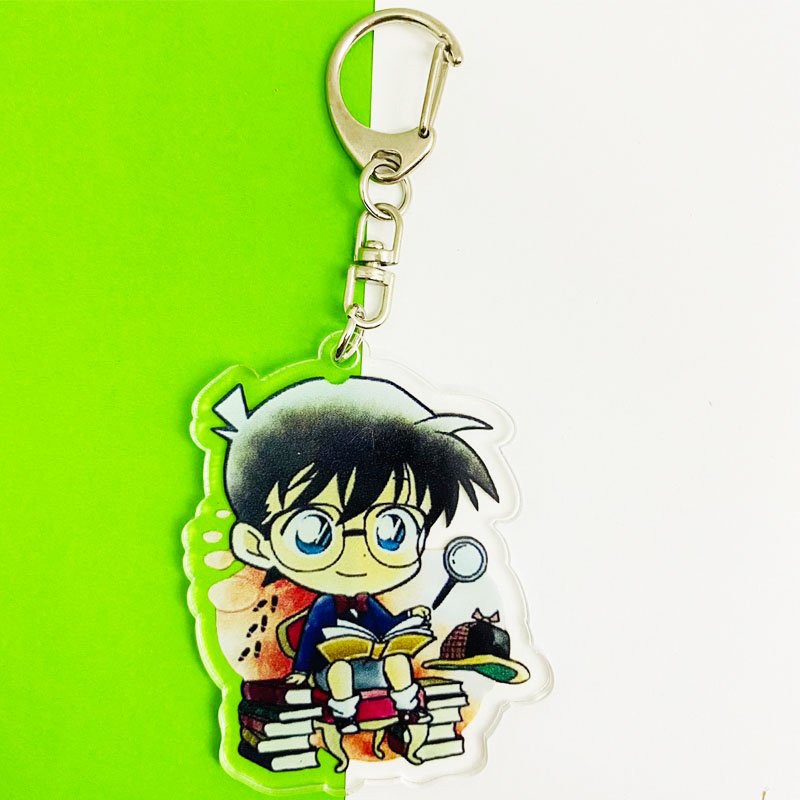 ( Mica trong acrylic) Móc khóa CONAN THÁM TỬ LỪNG DANH ver HOẠT ĐỘNG in hình anime