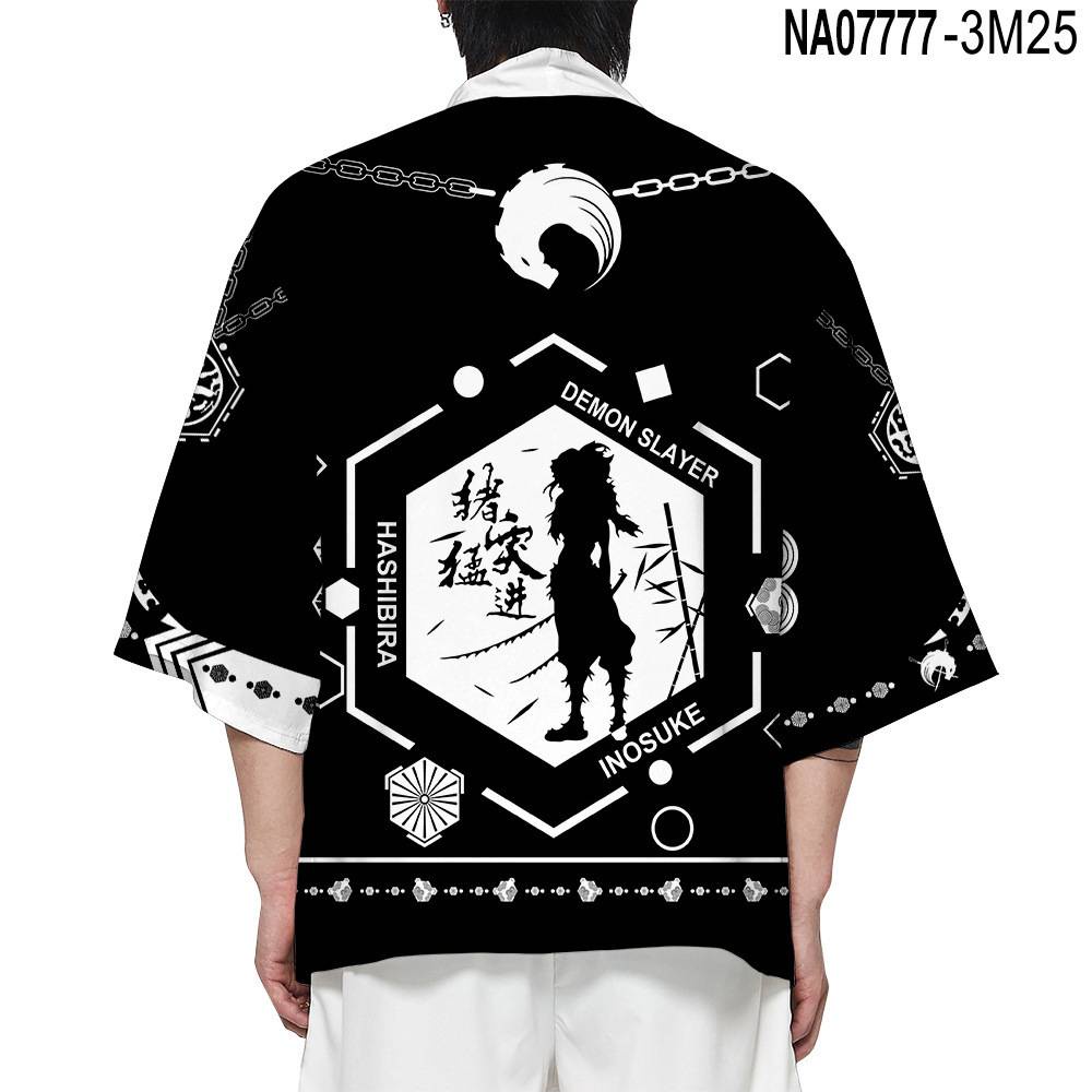 Áo Khoác Kimono Tay Dài Hóa Trang Nhân Vật Anime Giyuu Inosuke Plus Size