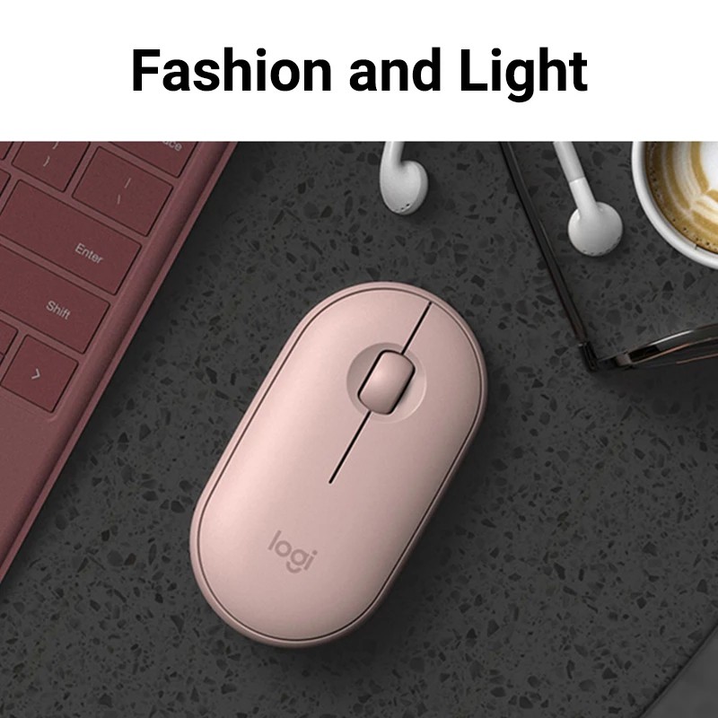 Logitech Pebble Chuột Bluetooth Không Dây Dual-Kết Nối Im Lặng 1000DPI Độ Chính Xác Cao Theo Dõi Quang Học Cho Laptop Công Sở