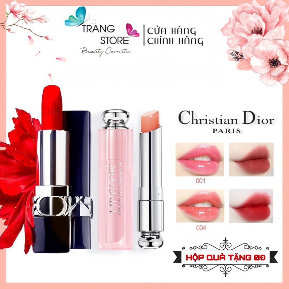 [SALE] Son Dưỡng Dior Addict Lip Glow_Dior Rouge Matte Lipstick Full size 3.5g Đủ Bill Bao Check 😘
