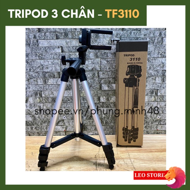 [Mã ELFLASH5 giảm 20K đơn 50K] Gậy chụp hình 3 chân/Gậy tripod 3 chân/Giá đỡ điện thoại 3 chân Tripod TF3110