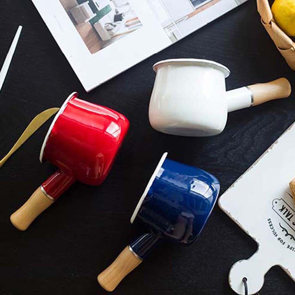Nồi Nấu Sữa Tráng Men 500ml Đa Ứng Dụng Cho Nhà Bếp
