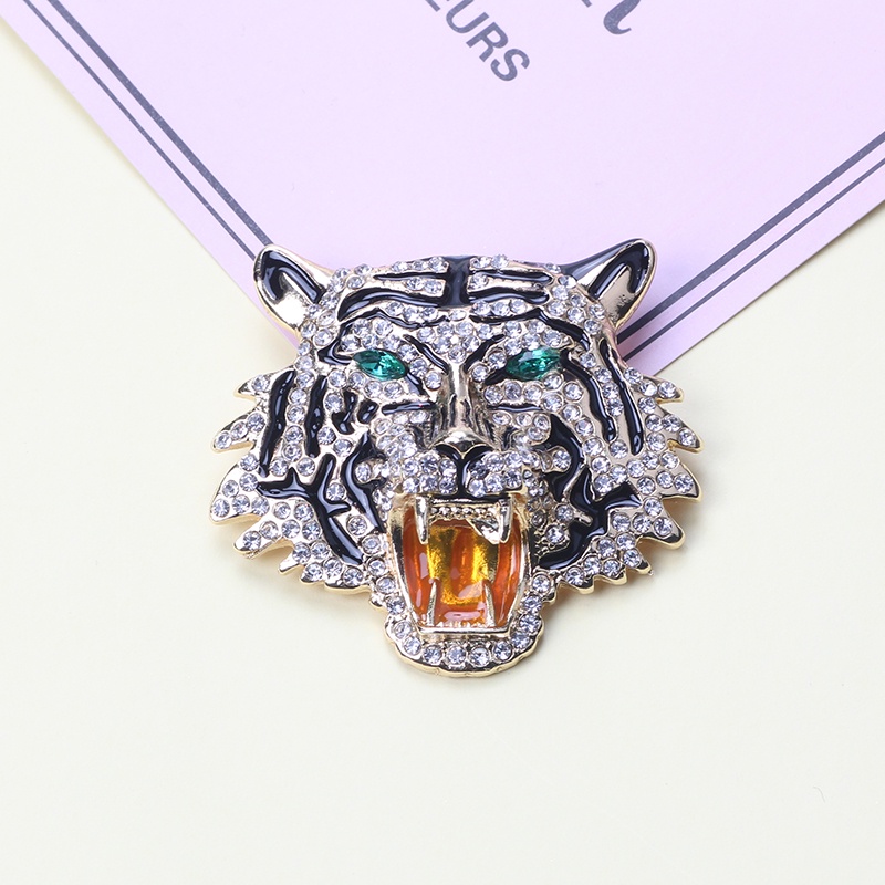 Ghim Cài Áo Hình Con Hổ Đính Đá Thời Trang Dành Cho Cả Nam Và Nữ