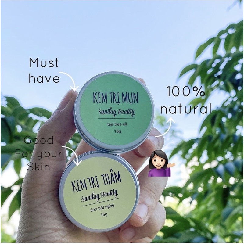 Set Kem Mụn và Kem Thâm handmade SundayBeauty