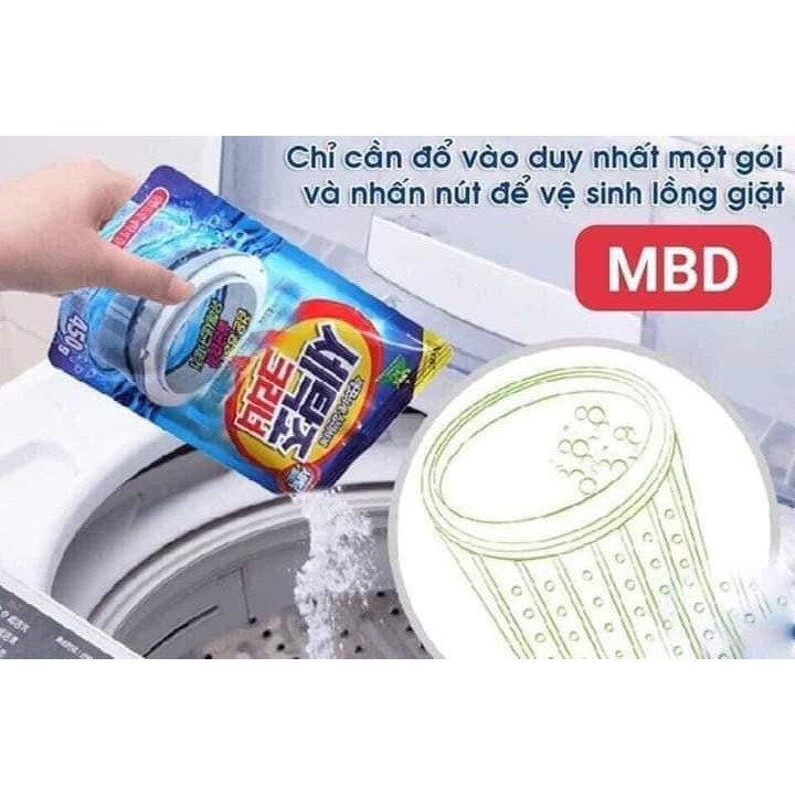 Bột tẩy lồng máy giặt - bột vệ sinh máy giặt - tẩy lồng máy giặt hàn quốc gói 450g