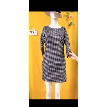 đầm sơmi caro size S/M. S533