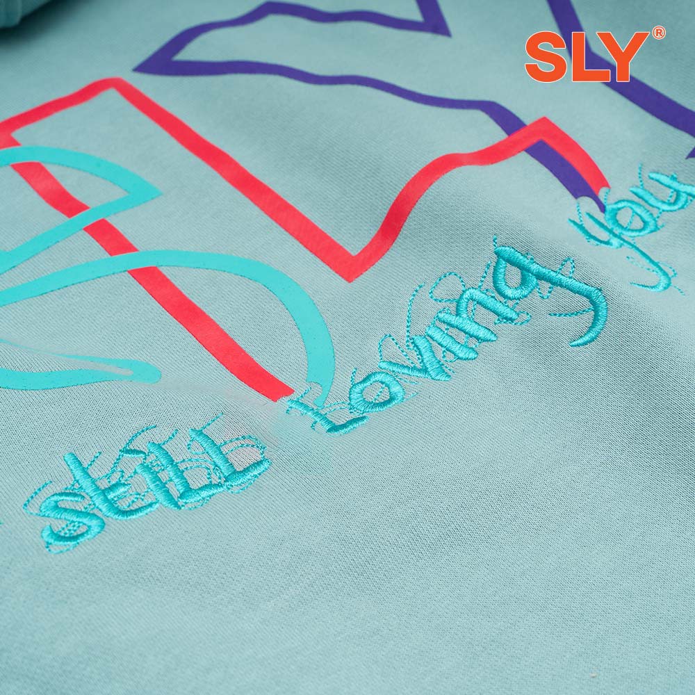 ÁO HOODIE NỈ BÔNG SLY JUNAR XANH DA TRỜI | BigBuy360 - bigbuy360.vn