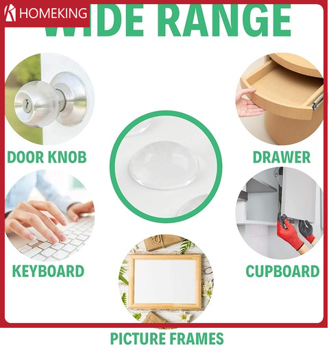 50 cái / bộ Thảm cao su cửa tủ tự dính, thảm trong suốt, dùng để cách âm, giảm chấn, thích hợp cho ngăn kéo, bàn, tủ, khung ảnh, đồ thủy tinh, nội thất