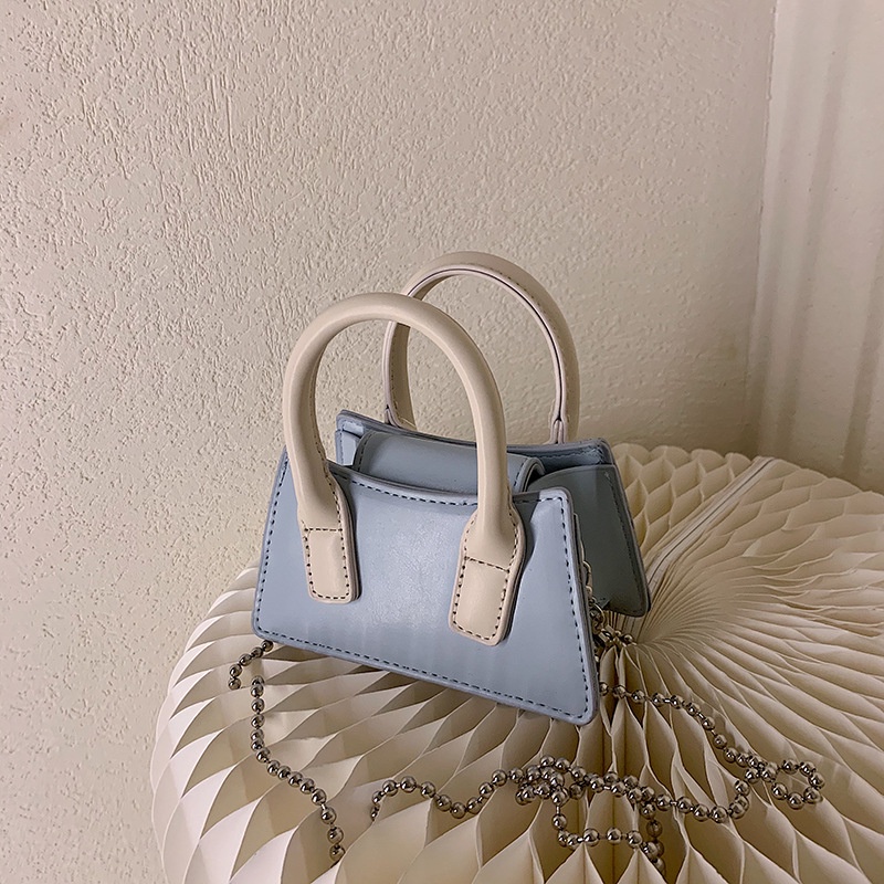 Túi Đeo Chéo Hình Vuông Mini Phối Dây Xích Thời Trang 2021