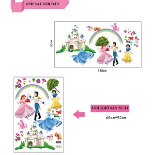 Decal dán tường Công chúa hoàng tử