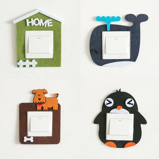 Sticker trang trí công tắc họa tiết đơn giản dễ thương