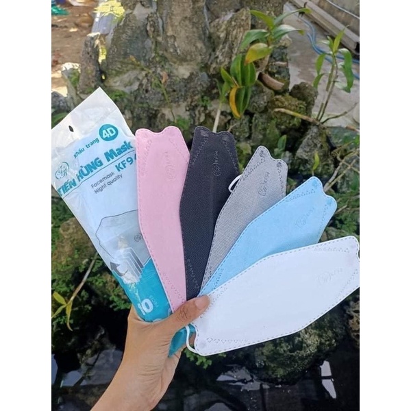 4 LỚP CÓ GIẤY KHÁNG KHUẨN - 1 bịch 10 cái Khẩu trang KF94 kiểu Hàn Quốc hiệu Tiến Hùng chống Bụi Mịn Và Kháng Khuẩn