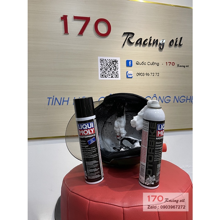 (HCM) Chai xịt vệ sinh nón bảo hiểm LIQUI MOLY MOTOBIKE HELM  INNEN  REINIGER 1603 - hàng chính hãng nhập khẩu Đức 100%